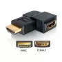 HDMI-Adapter Stecker auf Buchse 90° links DeLOCK 65077