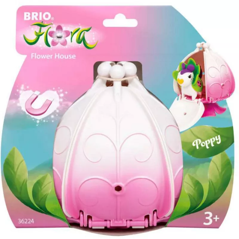 Spielzeughaus BRIO Poppy Flower House Grün Rosa Lila Weiß 36224