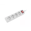 Mehrfachsteckdose Lanberg PS1-04E-0150-W 1,5m 4 AC-Steckdosen Innenbereich Weiß