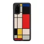 Handyhülle Man and Wood für Samsung Galaxy S20 — Holz schwarz
