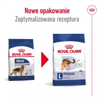 Trockenfutter für Hunde Royal Canin Maxi Adult 15 kg — Huhn, 26% Protein, 17% Fett, Verdauungsunterstützung