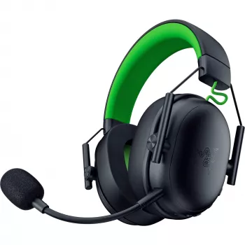 Headset Razer SchwarzShark V3 X HyperSpeed — Kabelgebunden & Kabellos (USB-A, Bluetooth), Ohraufliegend, 20–28 kHz, 270 g, Schwarz/Grün