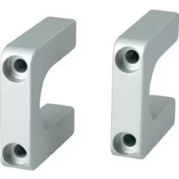 Handle SCHROFF Multipac 20860-256, grauer Kunststoffgriff 40×40×10 mm, Montagezubehör