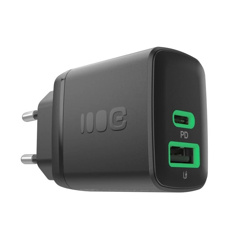 Ladegerät Grün Cell PowerSource Duo30 – 1× USB-A, 1× USB-C, 3A