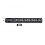 brennenstuhl Primera-Tec Comfort Switch Plus - Überspannungsschutz - Wechselstrom 250 V - 3500 Watt - Ausgangsbuchsen: 7 - 2,0m - Deutschland - Schwar