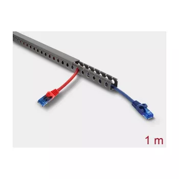 Kabelkanal DELOCK 22026 20×20 mm, Länge 1 m, grau