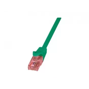 Netzwerkkabel LOGILINK 0,25 m Cat6 U/UTP mit RJ-45-Steckern, grün