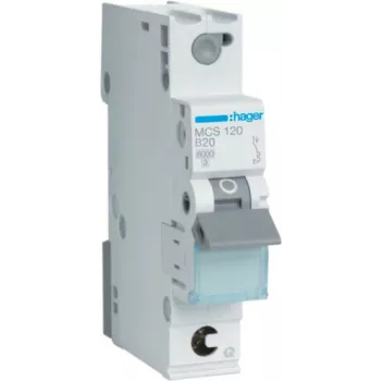 Hager MCS120 Leitungsschutzschalter C-Typ 1-polig 1 Teilungseinheit (MCS120)