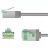 Netzwerkkabel Goobay 74346 RJ-45 Cat8.1 1m Grau