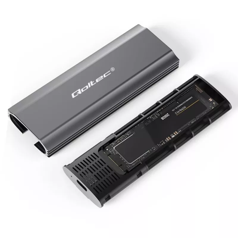 Obudowa | kieszeñ NV2271 na dysk M.2 SSD | SATA | NVMe | USB-C | 2TB