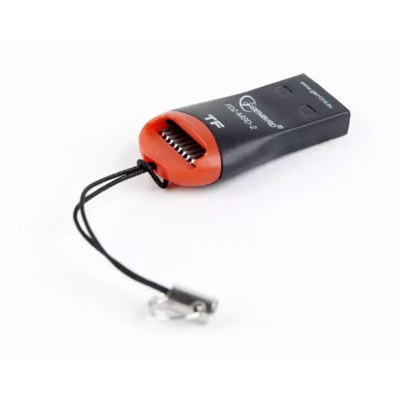 Kartenleser Gembird FD2-MSD-3 USB 2.0 Schwarz Rot