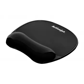 Gel-Handgelenkauflage-Mauspad ActiveJet — schwarz 220×250 mm, Gel und Silikon, rutschfeste Basis