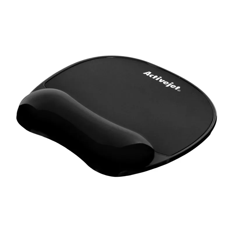 Gel-Handgelenkauflage-Mauspad ActiveJet — schwarz 220×250 mm, Gel und Silikon, rutschfeste Basis