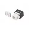 Keystone-Modul RJ45 - LSA UTP Cat.6a 180 Grad zur Montagedose