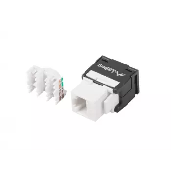 Keystone-Modul RJ45 - LSA UTP Cat.6a 180 Grad zur Montagedose
