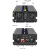 Wechselrichter QOLTEC Monolith 3000 MS Wave, 12V→230V, 1500/3000W, mit USB