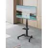 TV-Ständer GEMBIRD TVS-55T-01 für 32–55 Zoll Fernseher, Stahl, höhenverstellbar VESA 100x100–400x400, neigbar, Rollen, max. Belastung 35 kg