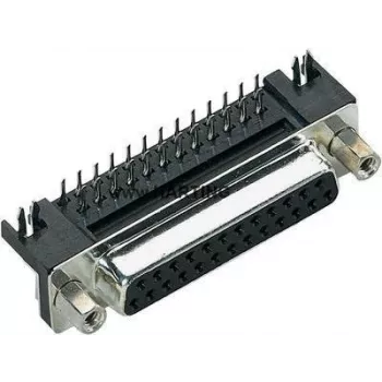 D-Sub-Steckverbinder Harting 09 68 463 5812 37-polig löten, rechtwinklig
