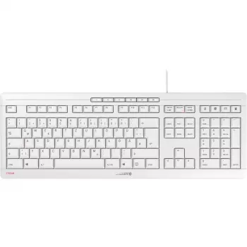 CHERRY STREAM Tastatur Office USB QWERTZ Deutsch Weiß