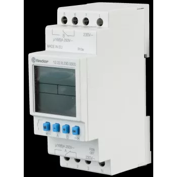 FINDER Zeitschaltuhr 16A 12.22.8.230.0000 Serie 12 DIN-Schiene 2W 230VAC 12.22.8.230.0000 (122282300000)