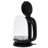 Mesko | Wasserkocher | MS 1302b | Elektrisch | 2200 W | 1,7 L | Glas | 360°-Drehsockel | Schwarz