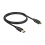 USB-Kabel DeLOCK 83717 USB 3.2 Gen 2 1m USB A USB C Schwarz