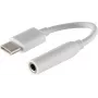 Audiokabel S/CONN 14-05020 0,1 m 3,5 mm USB-Typ-C Weiß