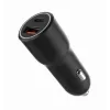 Auto-Ladegerät für Mobilgeräte Gembird TA-UC-AC2PDQC38-CAR-01, USB-C, 38 W, 12–24 V, schwarz