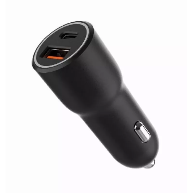 Auto-Ladegerät für Mobilgeräte Gembird TA-UC-AC2PDQC38-CAR-01, USB-C, 38 W, 12–24 V, schwarz