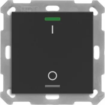 MDT BE-TAL550106.B1 KNX-Taster Light 55 1-fach RGBW Schwarz matt Schalten 1 (BE-TAL550106.B1)