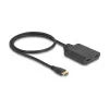DeLOCK HDMI Switch 2 x HDMI In auf 1 x HDMI Out 8K 60 Hz integriertes Kabel 50 cm