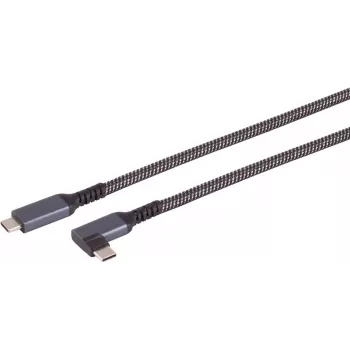 USB-C zu USB-C Kabel ShiverPeaks 14-75017 — USB 3.2 Gen 2 (10 Gbit/s), 1 m, Schwarz/Weiß
