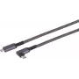 USB-C zu USB-C Kabel ShiverPeaks 14-75017 — USB 3.2 Gen 2 (10 Gbit/s), 1 m, Schwarz/Weiß