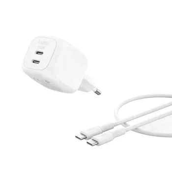 Belkin BoostCharge Pro - Netzteil - GaN - 50 Watt - Schnellladung - 2 Ausgangsanschlüsse (2 x USB-C)