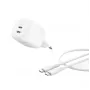 Belkin BoostCharge Pro - Netzteil - GaN - 50 Watt - Schnellladung - 2 Ausgangsanschlüsse (2 x USB-C)