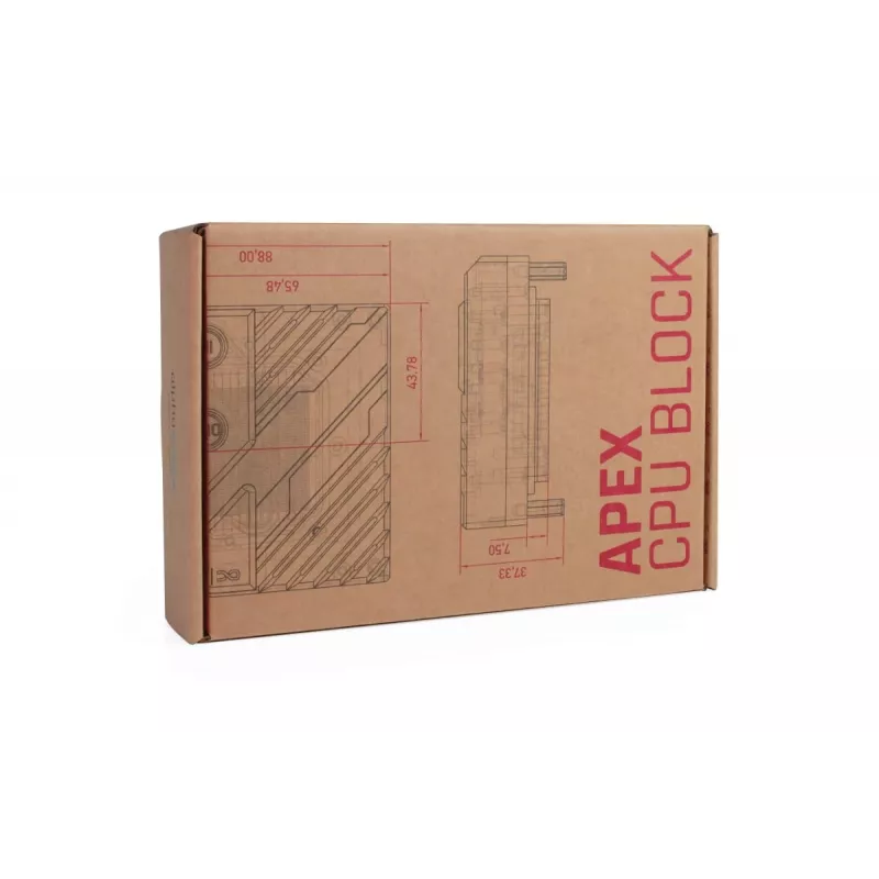 Coldplate Alphacool 13851 Acrylic Transparent 88x88x32.3mm