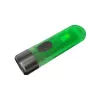 Schlüsselanhänger-Taschenlampe Nitecore TIKI GITD Grau — USB wiederaufladbar, 1 lm, 55 mm, 12 g, IP66