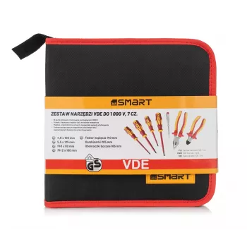 VDE-Werkzeugset Smart365 SM-51-12007 — Isolierte Handwerkzeuge, 7-teilig mit Tragekoffer