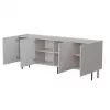 Kommode Cama Meble LUCCA 4D — 200 x 40 x 80 cm, Kaschmir, Spanplatte