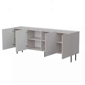 Kommode Cama Meble LUCCA 4D — 200 x 40 x 80 cm, Kaschmir, Spanplatte
