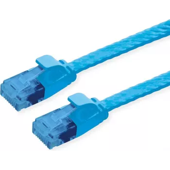 VALUE Patchkabel Cat.6A (Klasse EA) UTP, extraflach, Blau, 2 m (21.99.2052)