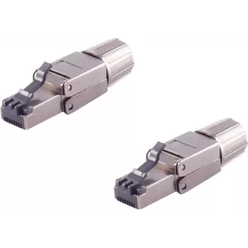 RJ45-Stecker ShiverPeaks BS08-45006-2 Toolless Quick STP, geschirmter Ethernet-Stecker