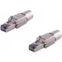 RJ45-Stecker ShiverPeaks BS08-45006-2 Toolless Quick STP, geschirmter Ethernet-Stecker