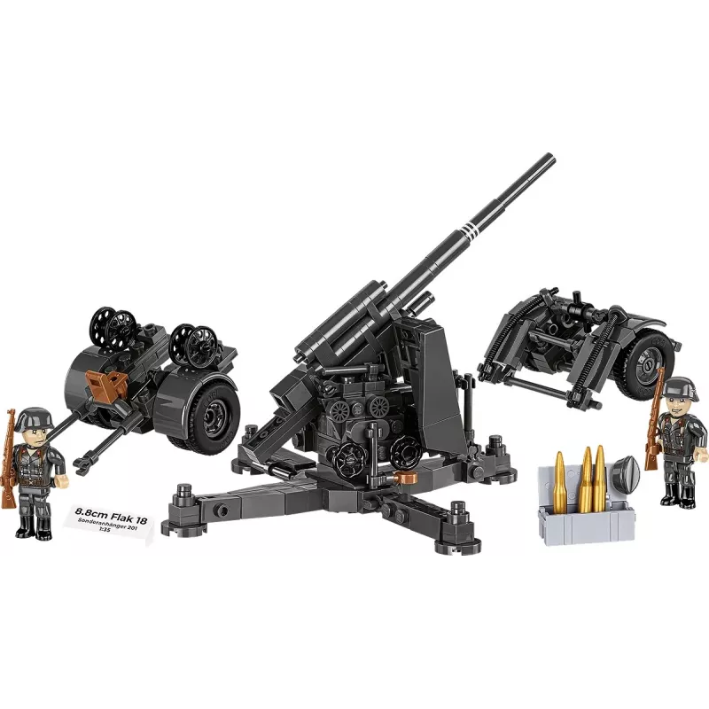 Konstruktionsset Cobi Bausteine 8,8-cm-Flak mit Anhänger – 360 Teile
