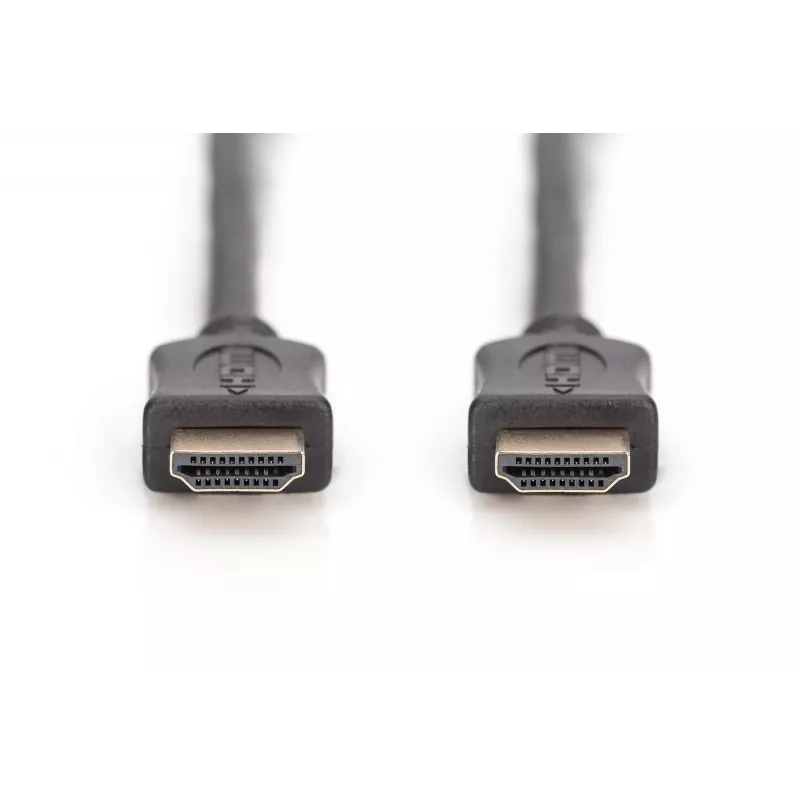 Assmann HDMI High Speed Verbindungskabel, Typ A Stecker/Stecker, 10,0 m, mit Ethernet, ehemals HDMI 1.4, UL, schwarz, vergoldet (AK-330107-100-S)