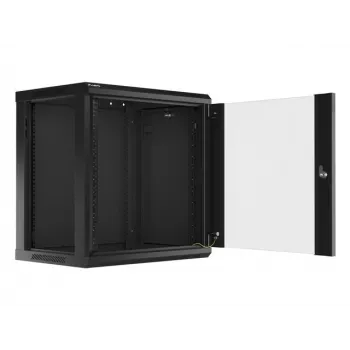 Wandmontierter Rack-Schrank LANBERG WF01-6412-10B 12U, 19-Zoll-Rahmen, 600×450×640 mm, schwarz, IP20