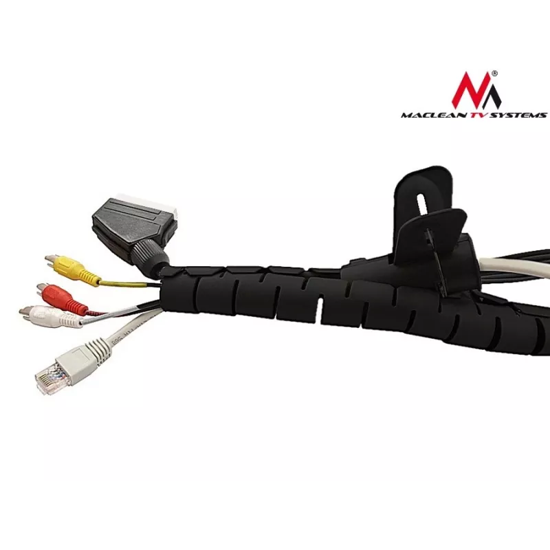 Kabel-Organisationshülle MACLEAN 2 m × 25 mm, elastisches Polypropylen, Drahtschutz