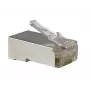 RJ45-Steckverbinder A-LAN WT003, Aluminiumfarbe, 2 g, für Netzwerkkabel-Abschlüsse
