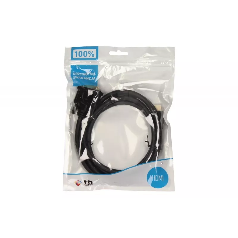 TB HDMI-DVI-Kabel 1,8 m gold-ummantelt, DVI 24+1