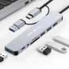 QOLTEC USB-C Hub 4x USB + SD/TF-Kartenleser Modell 53794